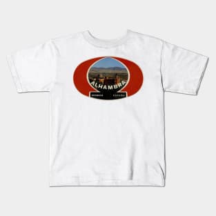 Granada Flamenco Vintage Travel Alhambra Kids T-Shirt